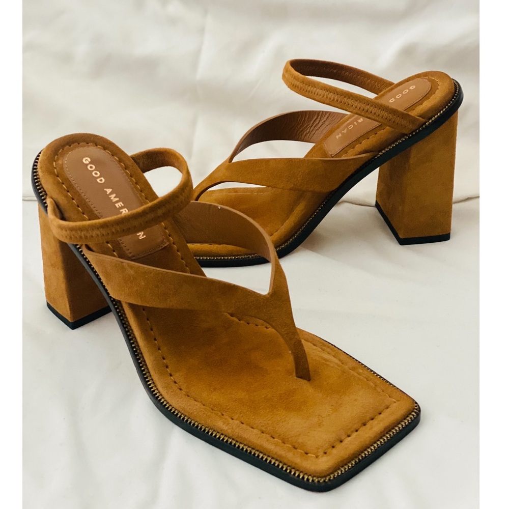 NEW | Good American Block Heel Sandals